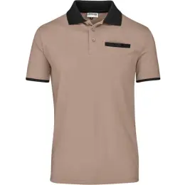 Mens Caliber Golf Shirt Stone Front